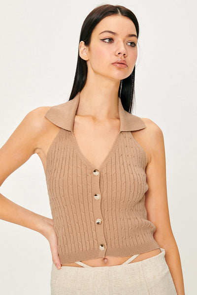 storets.com Avery Knitted Halter Neck Top
