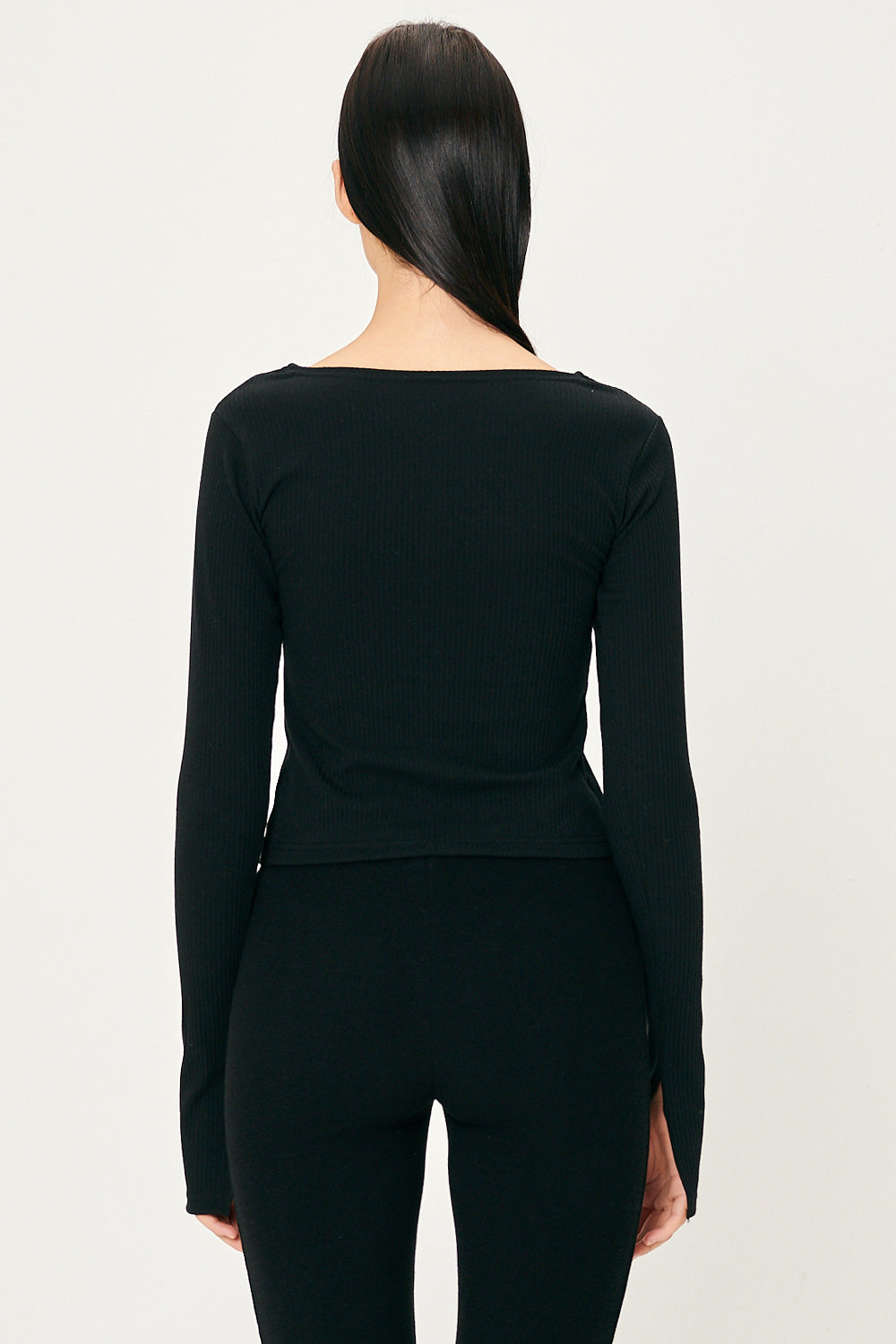 storets.com Remi Front Holes Ribbed Top