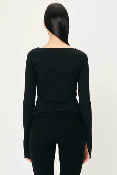 storets.com Remi Front Holes Ribbed Top