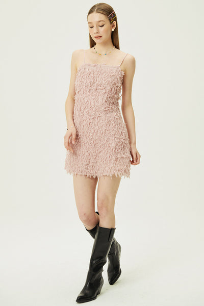 storets.com Liane Faux Feather Dress