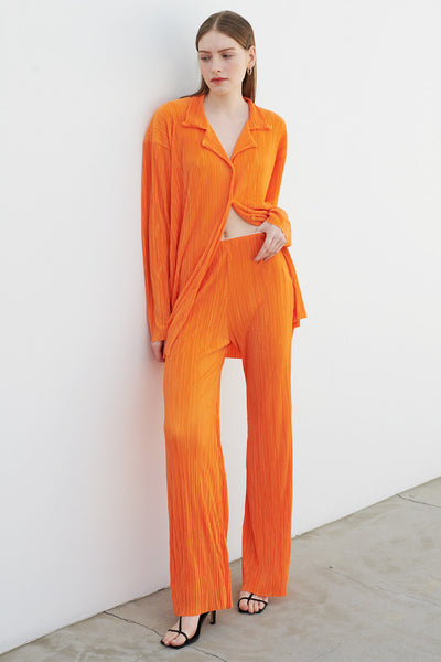 storets.com Maria Flared Leg Plisse Pants
