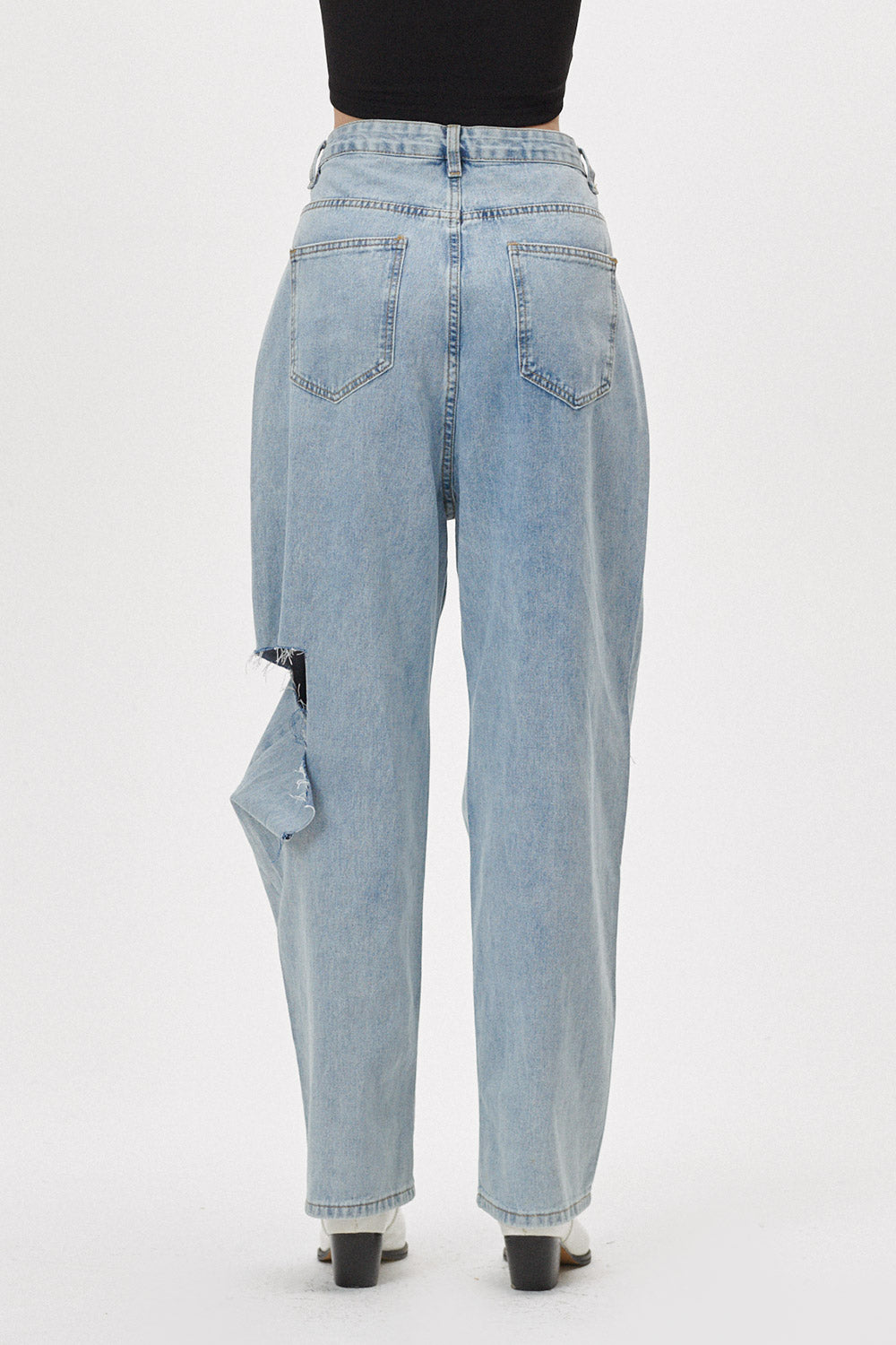 storets.com Katie Cutout Wide Jeans