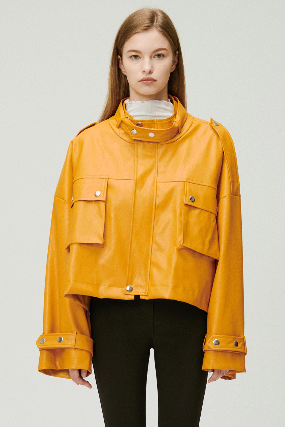 storets.com Naomi Oversized Pleather Jacket