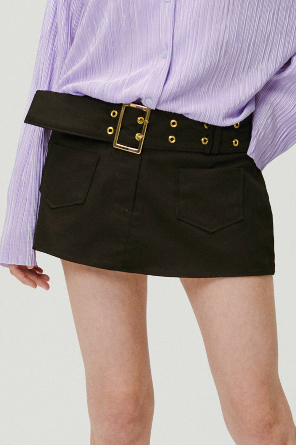 storets.com Tiffany Low-rise Skirt w/Belt