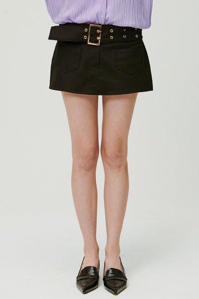 storets.com Tiffany Low-rise Skirt w/Belt