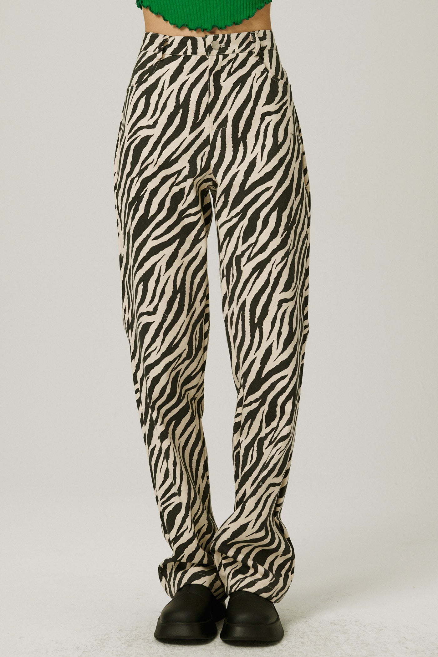 storets.com Ivy Wide Leg Pants in Zebra