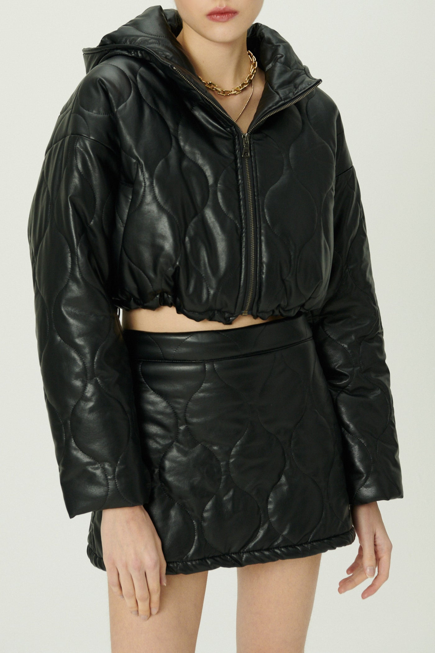 storets.com Anina Pleather Quilted Jacket
