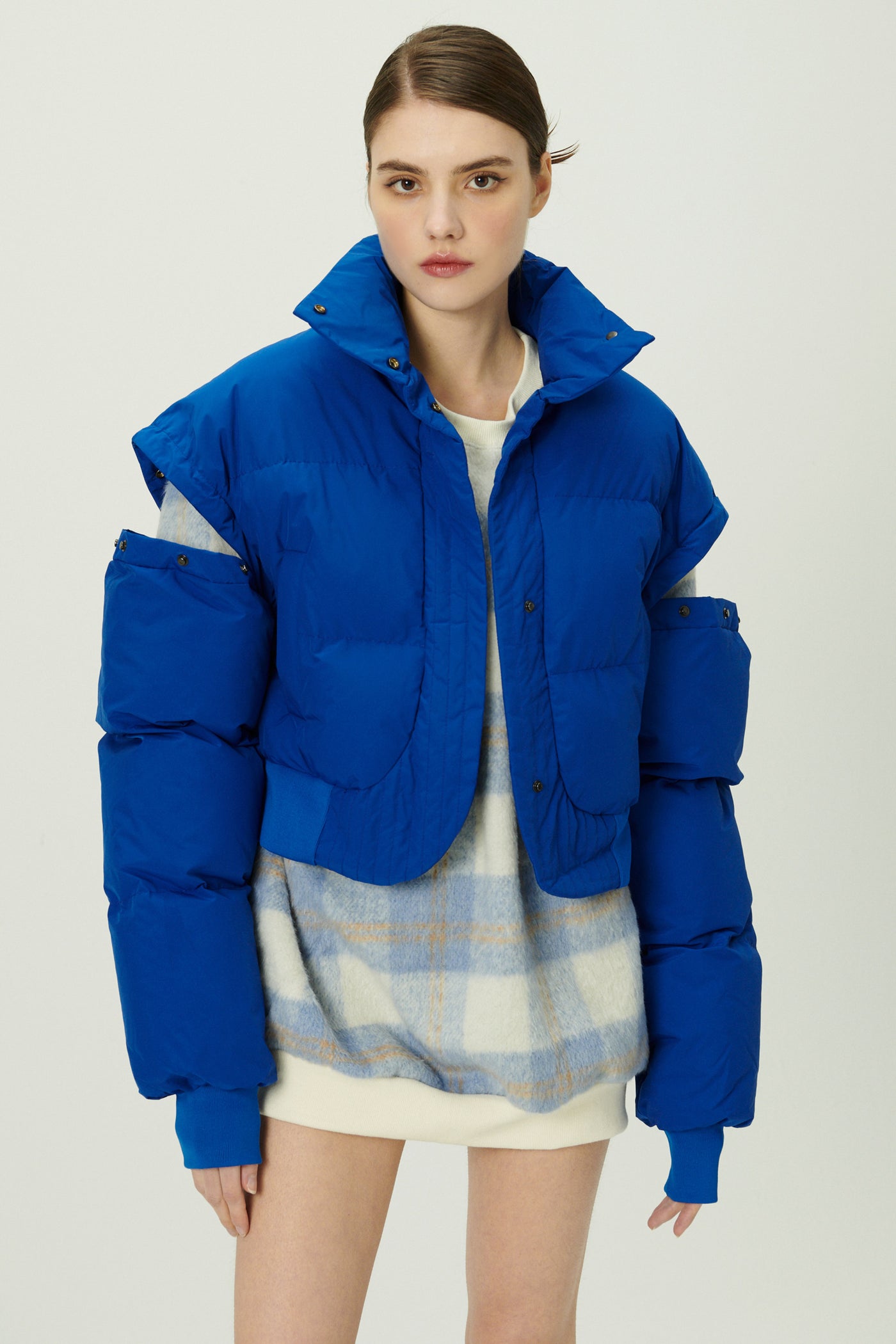 storets.com Cynlee Two-way Puffer Crop Jacket