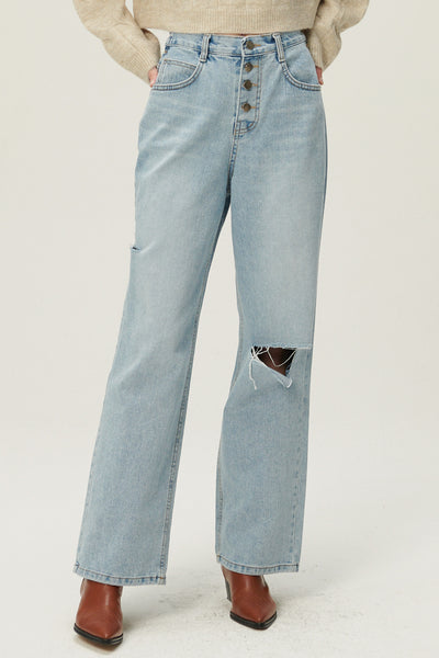 storets.com Elo Cutout Button Fly Jeans