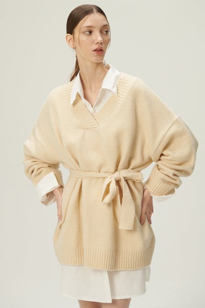 storets.com Pauline Sweater Dress w/Belt