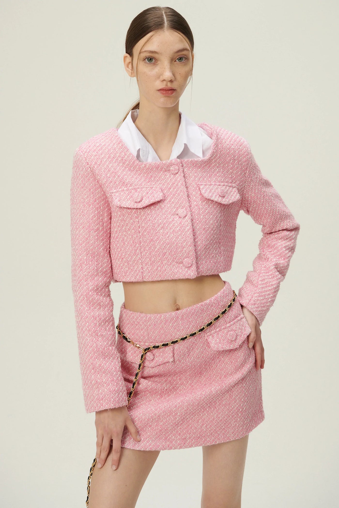 storets.com Liz Tweed Cropped Jacket