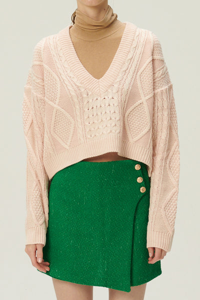 storets.com Joana V-neck Pattern Sweater