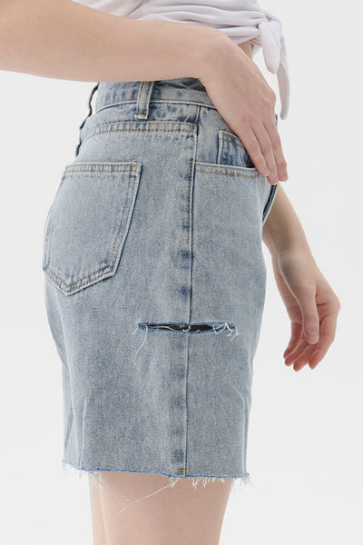 storets.com Sloan Cutout Denim Shorts