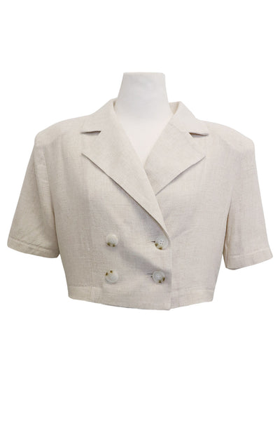 storets.com Blaire Linen Cropped Jacket