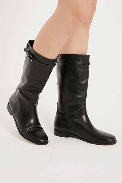 storets.com Sharon Pleather Middle Boots