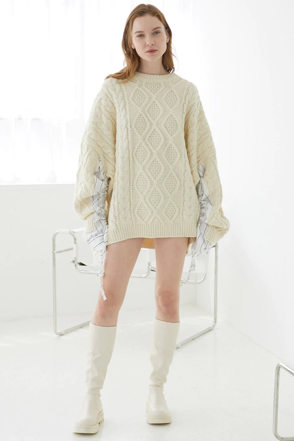 storets.com Sadie Shirt Combo Knit Pullover