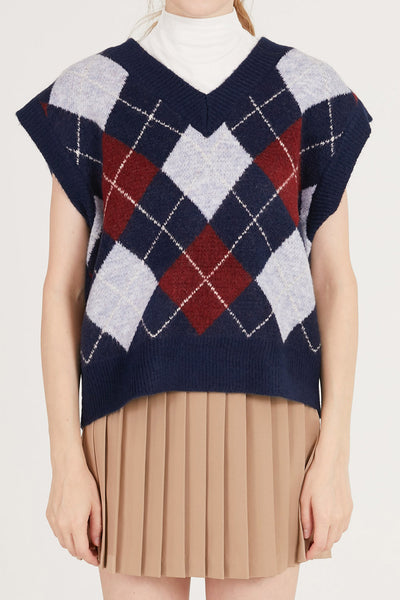 storets.com Mandy Argyle Sweater Vest