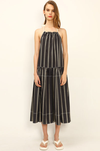 storets.com Catalina Striped Halter Neck Dress
