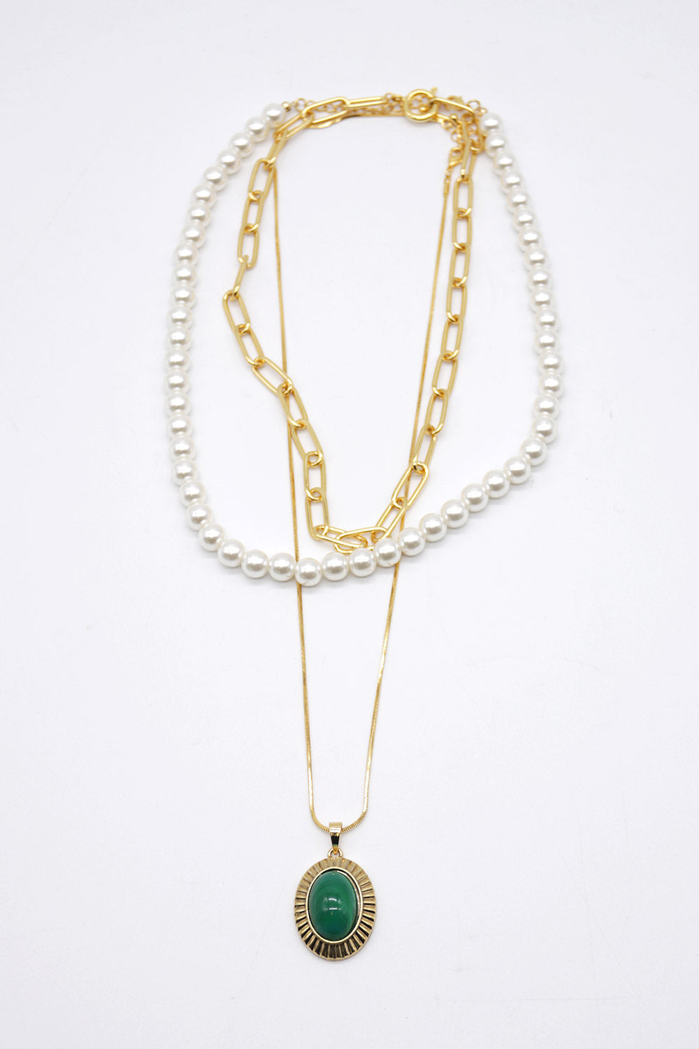 storets.com Aerin Pearl Chain Layered Necklace