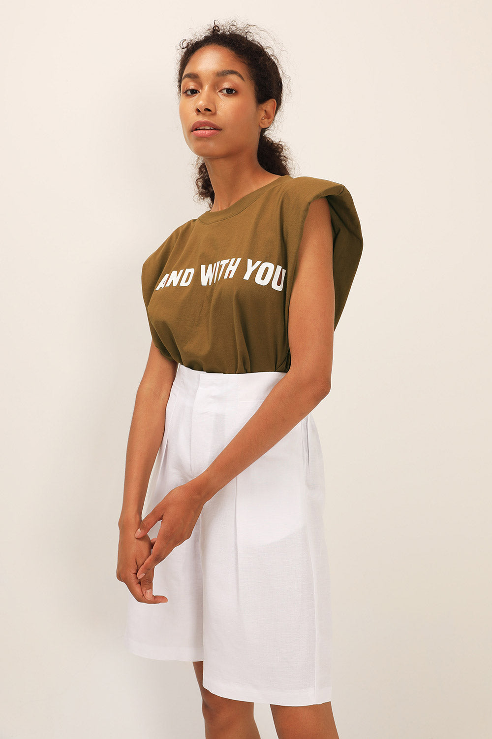 storets.com I Stand With You Padded Shoulder Muscle Top