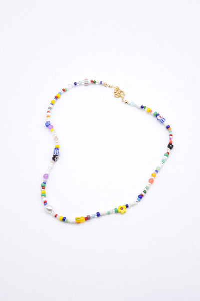 storets.com Irine Flower and Beads Necklace