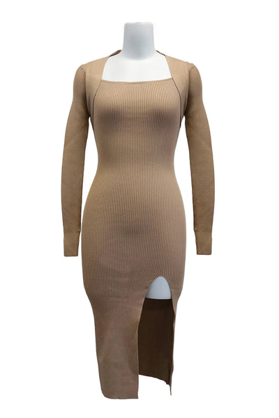 storets.com Edie Square Neck Knitted Dress