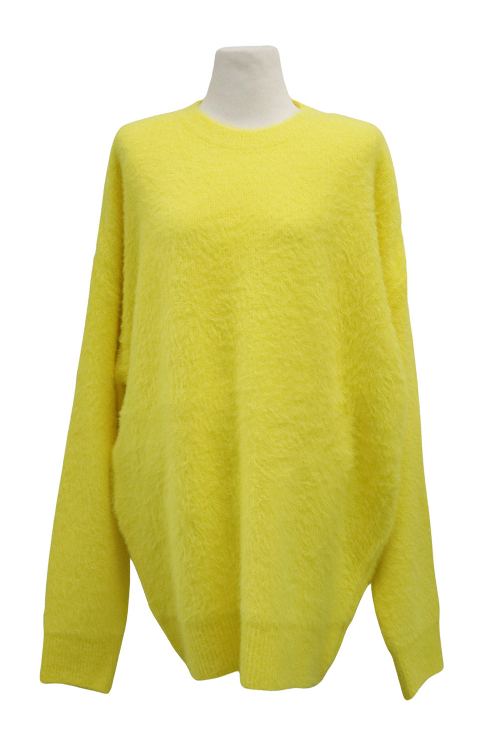 Neon Yellow Oversized Neon Sweater Mohair Sweater Neon Yellow