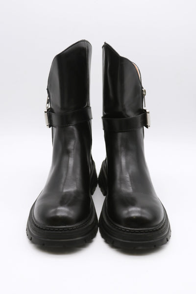 storets.com Lili Belted Ankle Boots w/Side Zip
