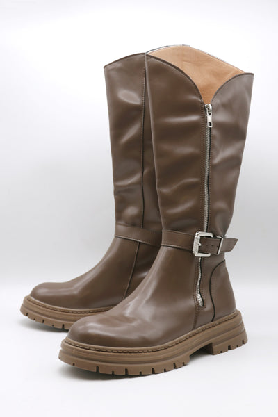 storets.com Fabie Belted Calf Boots w/Side Zip