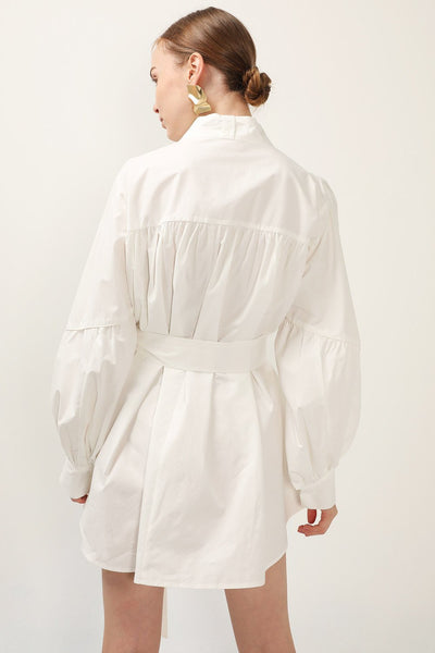 storets.com Tori Piping Detail Shirt Dress