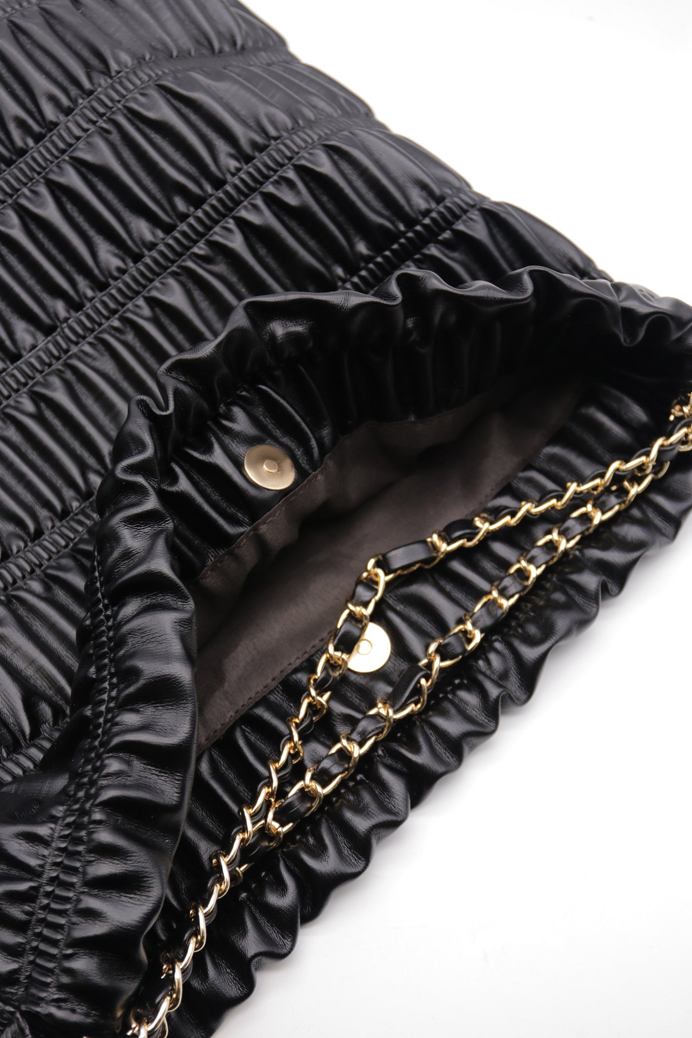 storets.com Faux Leather Plisse Shoulder Bag