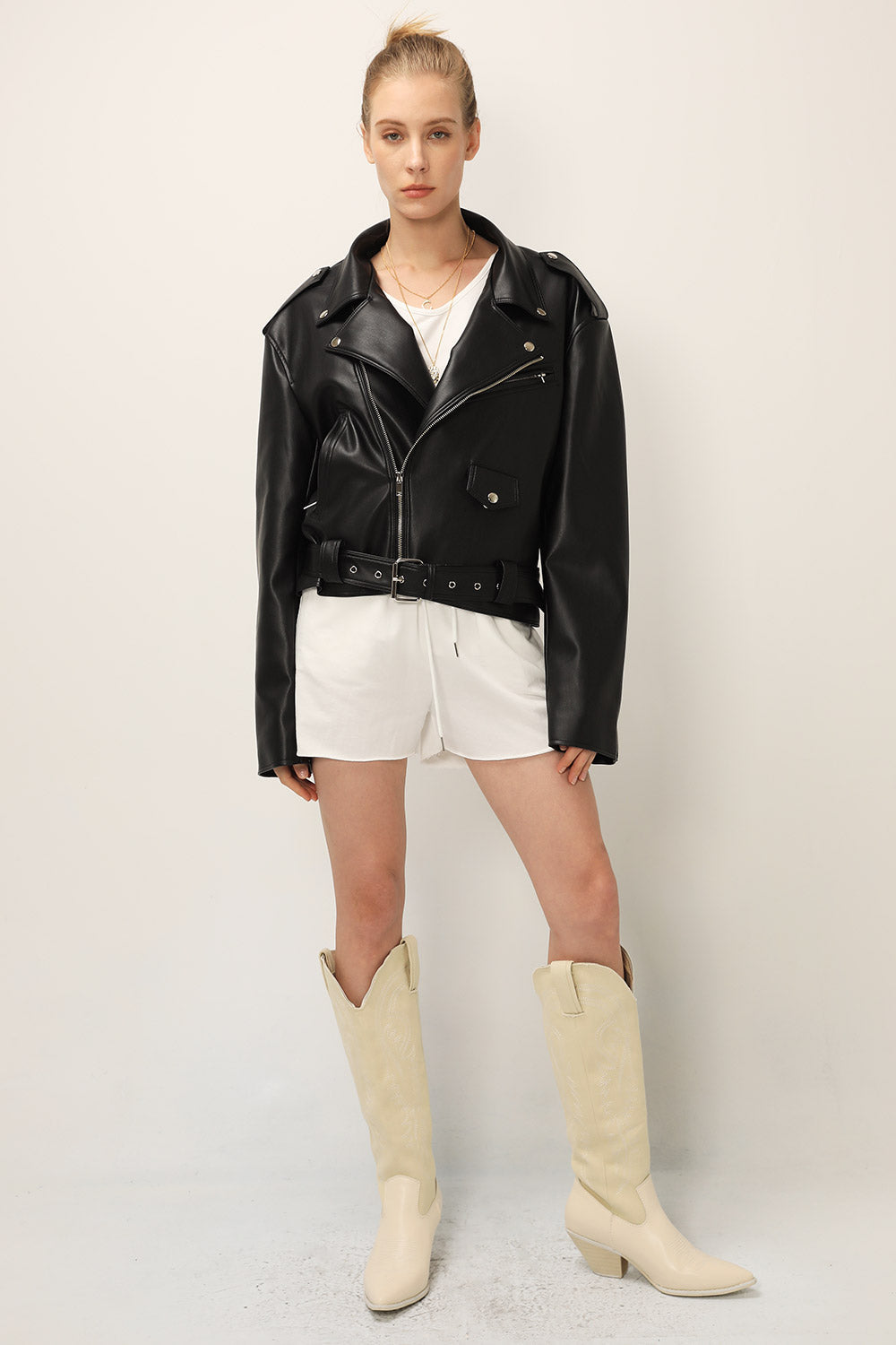 Emma Pleather Rider Jacket | Women's | storets