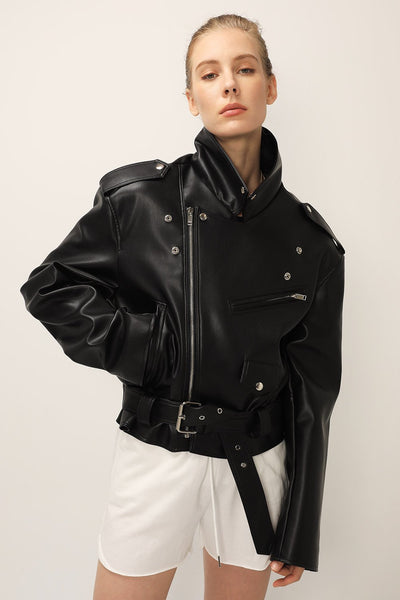 storets.com Emma Pleather Rider Jacket