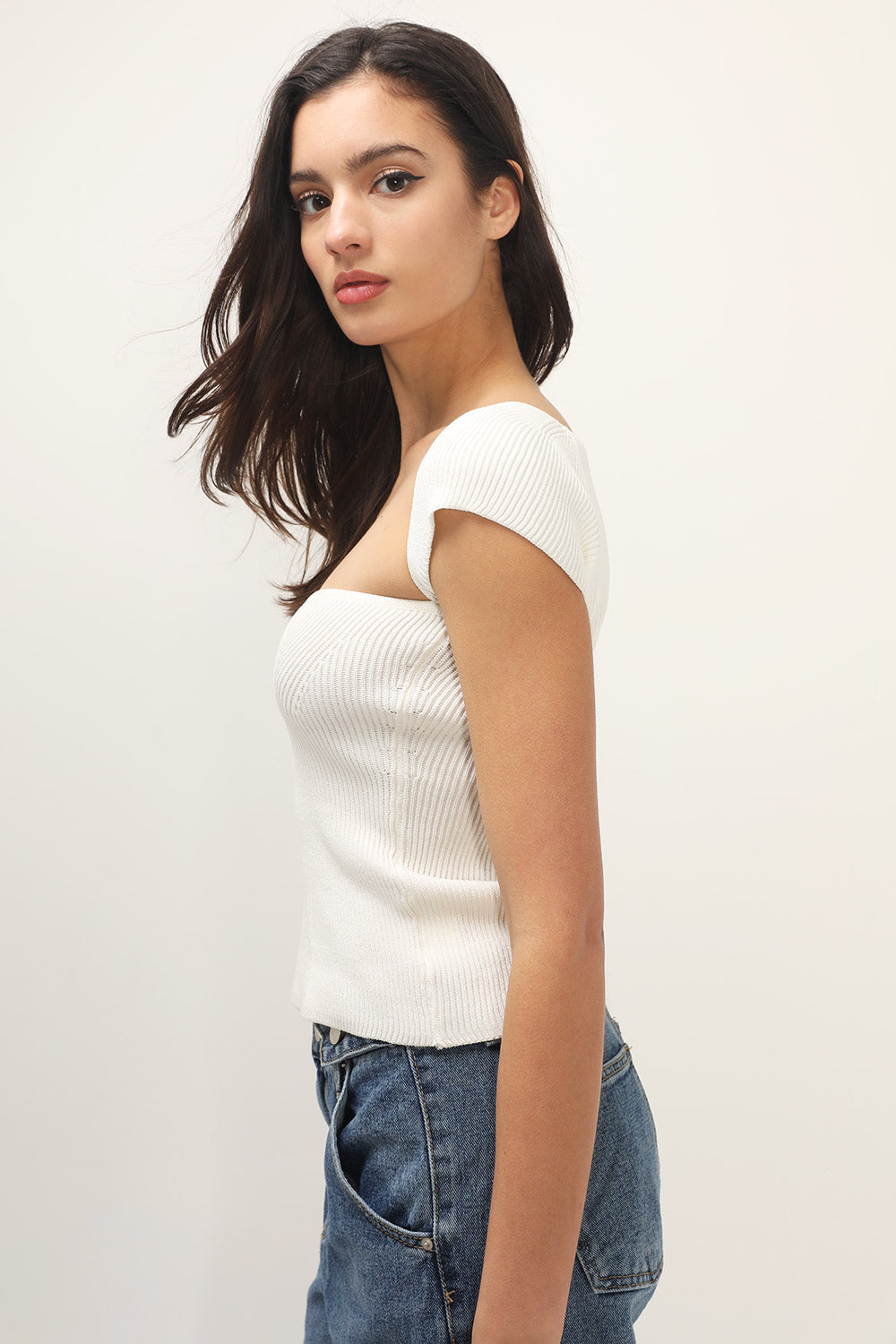 Francesca Ribbed Bustier Top | Women's Tops | storets