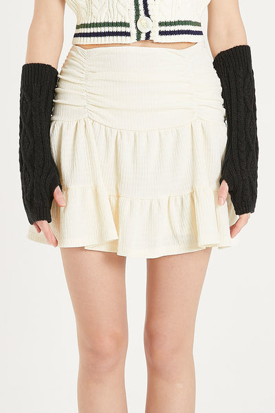 storets.com Lessie Ruffle Layered Mini Skirt