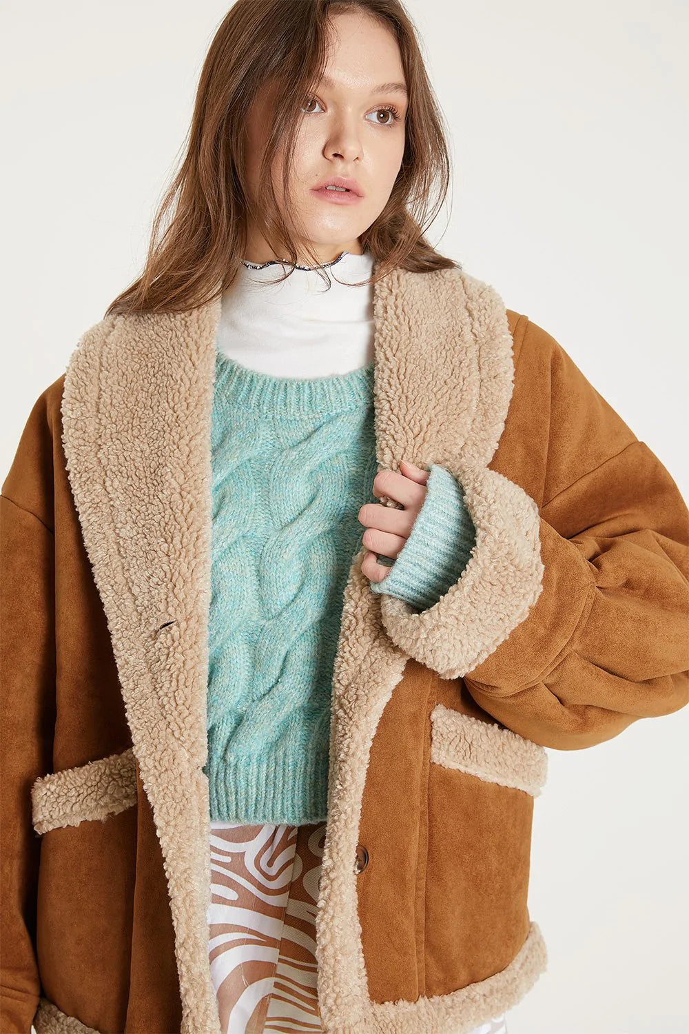 storets.com Ava Faux Shearling Jacket