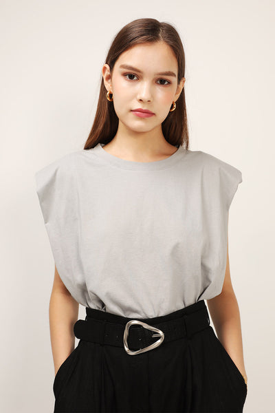 storets.com Elena Padded Shoulder T-shirt