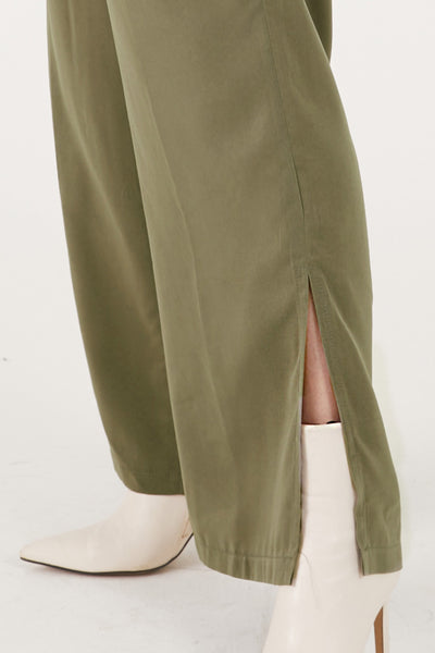 storets.com Rose Matte Satin Wide Leg Pants